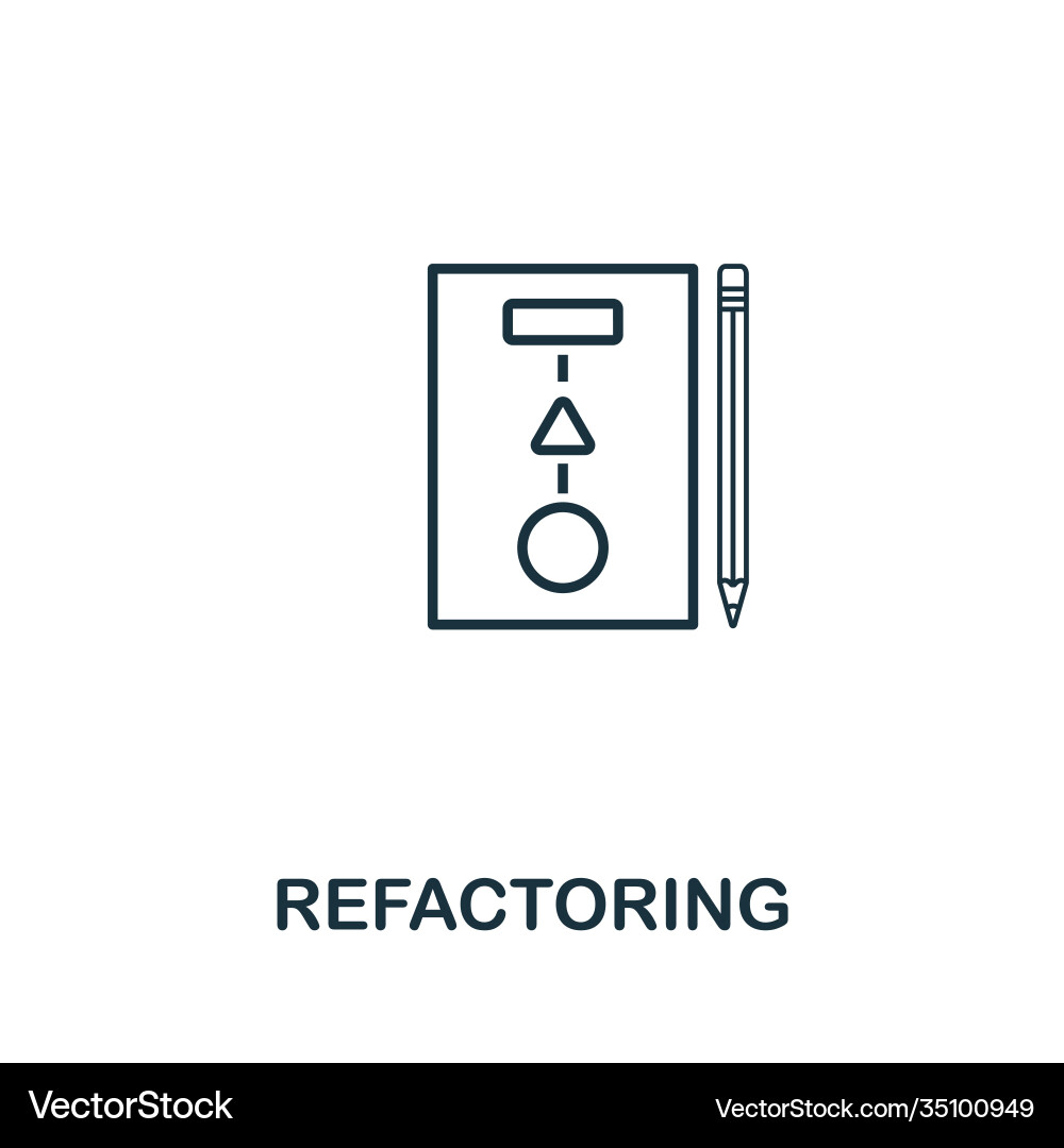 Icon Line Style Element von agile Vektorbild