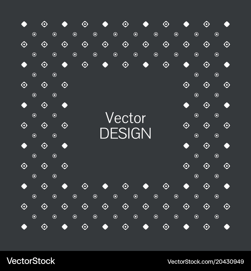 Minimalistic squared frame Vector Image