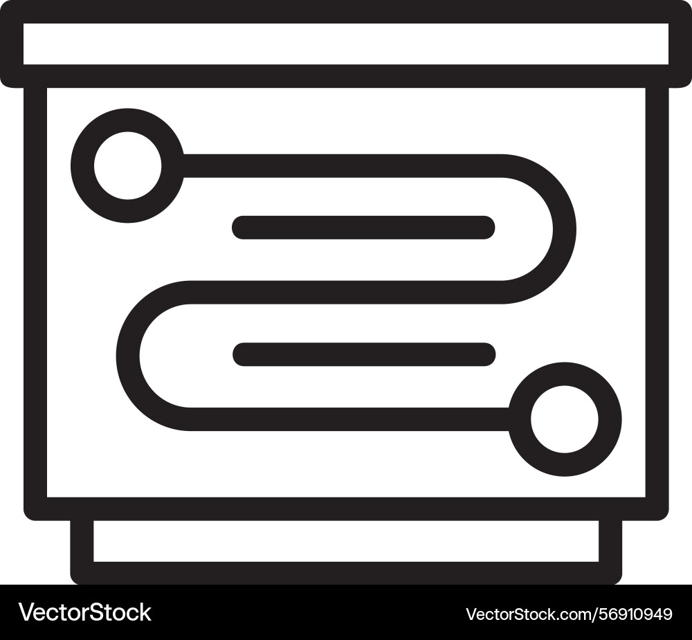 Roadmap linear style icon design vector image