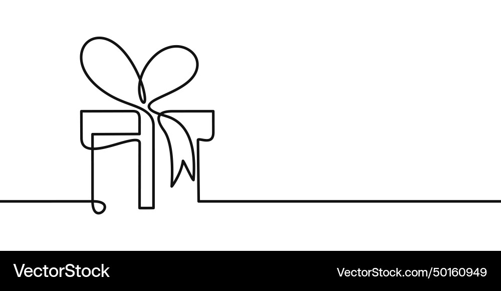 Seamless abstract continuous line present Seamless abstract continuous line present vector image