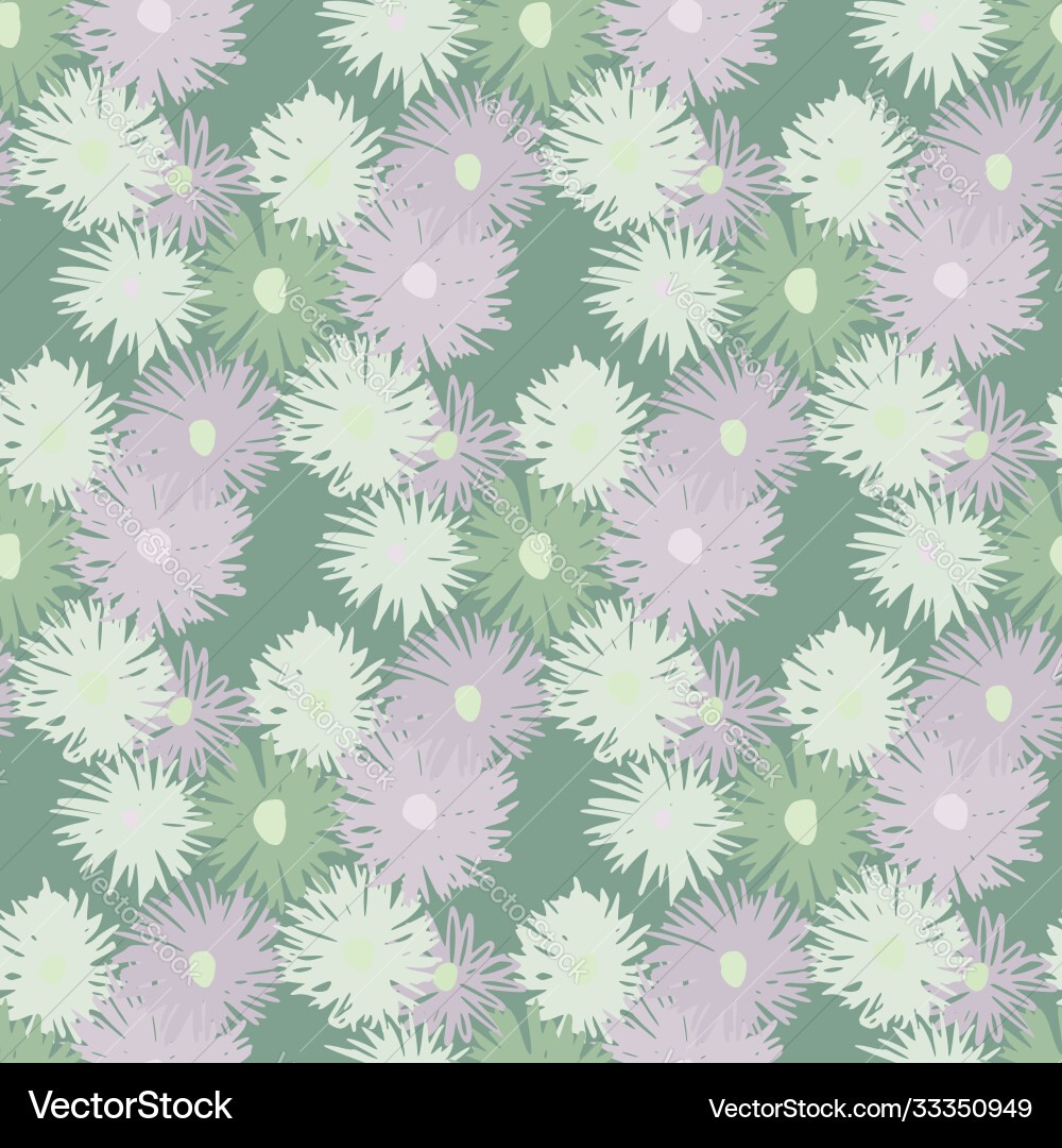 Seamless spring pattern with chrysanthemum Seamless spring pattern with chrysanthemum vector image
