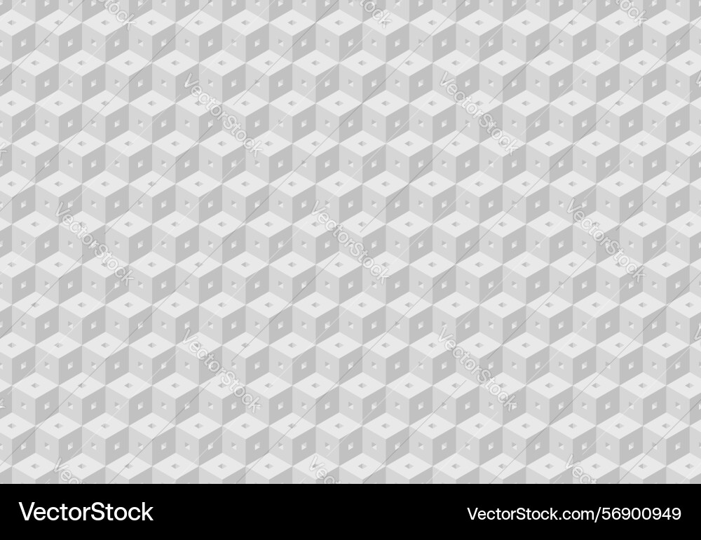 Sleek repeating grayscale cube pattern ideal vector image
