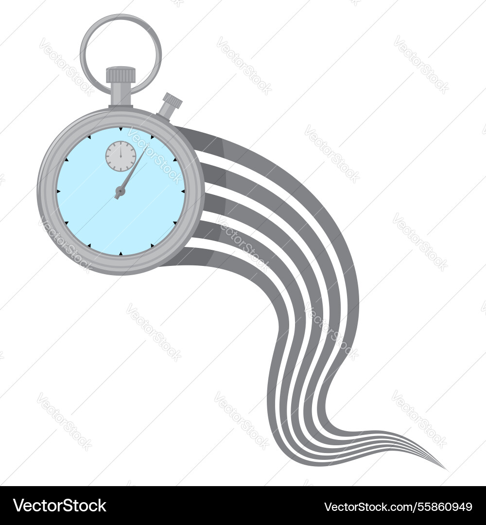 Stopwatch or timer showing time label Stopwatch or timer showing time label vector image