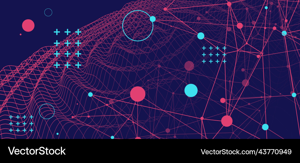Template for science and technology presentation Template for science and technology presentation vector image