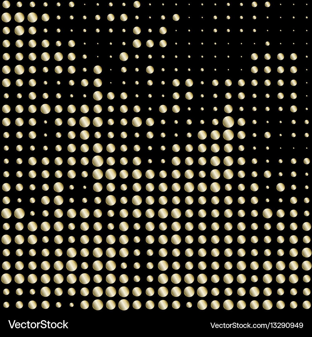 With four halftone patterns vector image