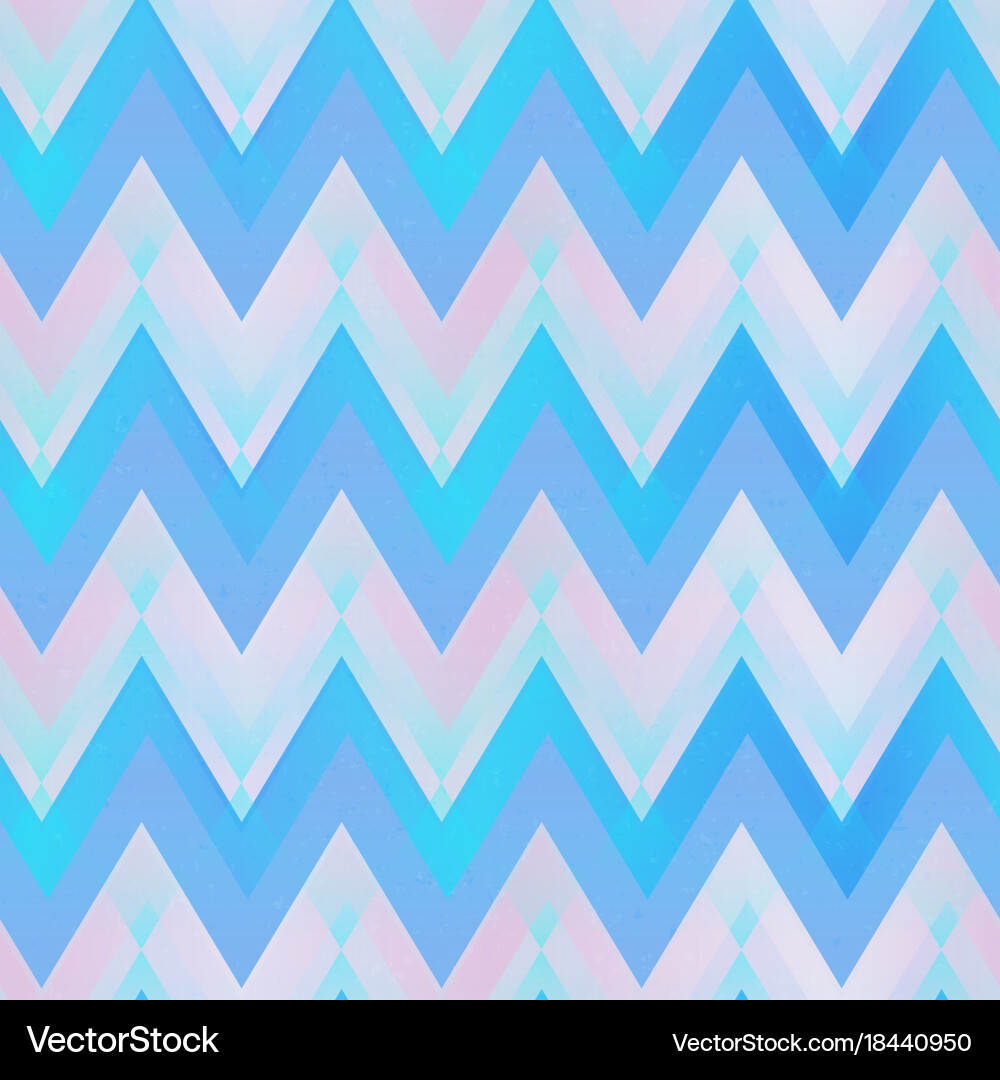 Blue color zigzag seamless pattern Vector Image