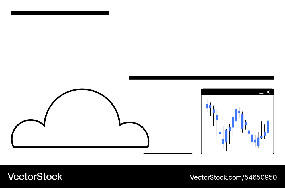 Cloud computing with real-time data analysis Cloud computing with real-time data analysis vector image