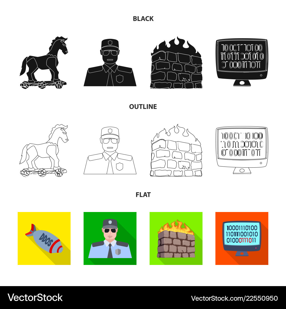 Design of virus and secure icon set Design of virus and secure icon set vector image