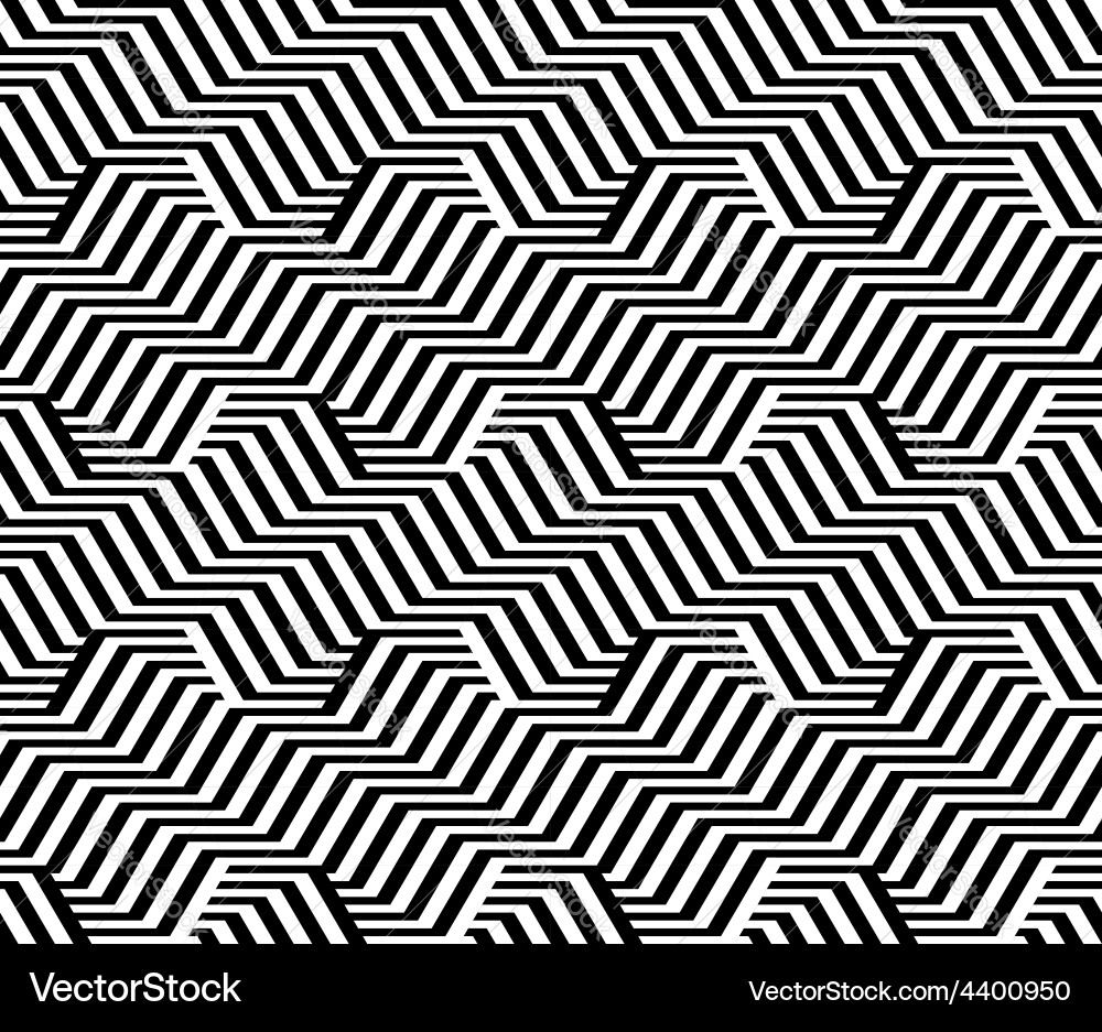 Design seamless monochrome zigzag pattern Vector Image