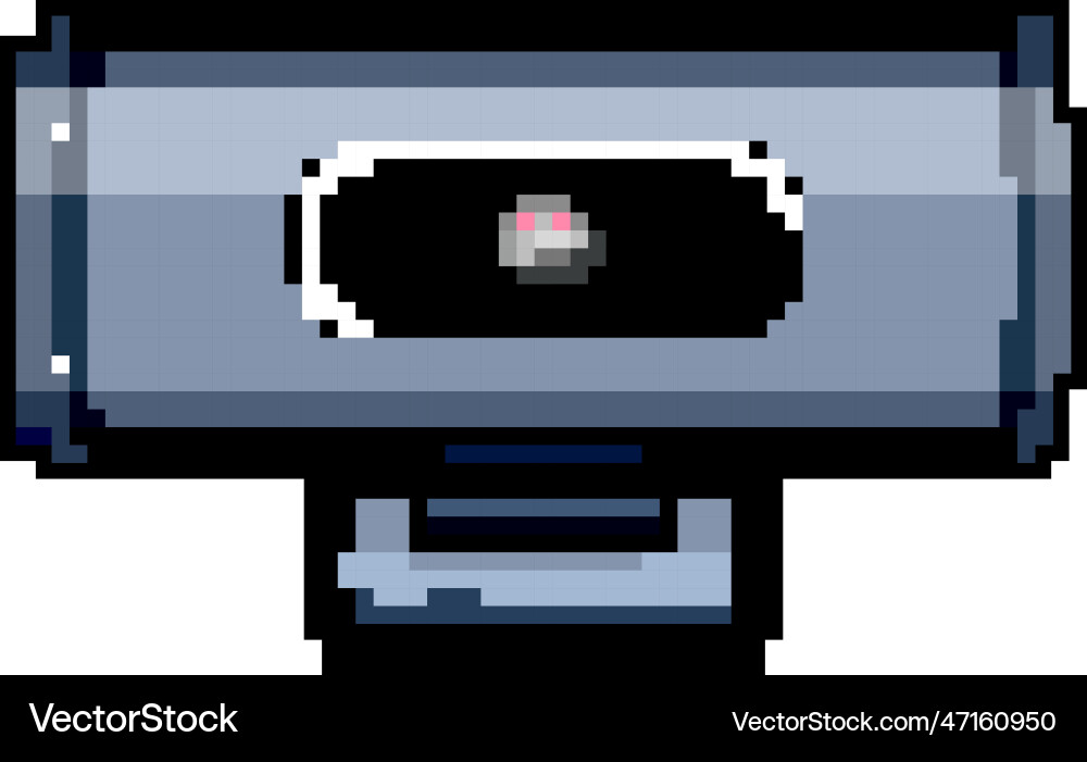 Digital web camera game pixel art Vector Image