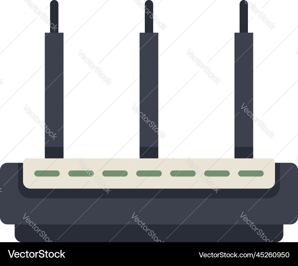 Modem icon flat wifi router Modem icon flat wifi router vector image