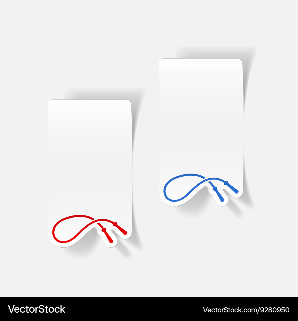 Realistic design element jump rope vector image