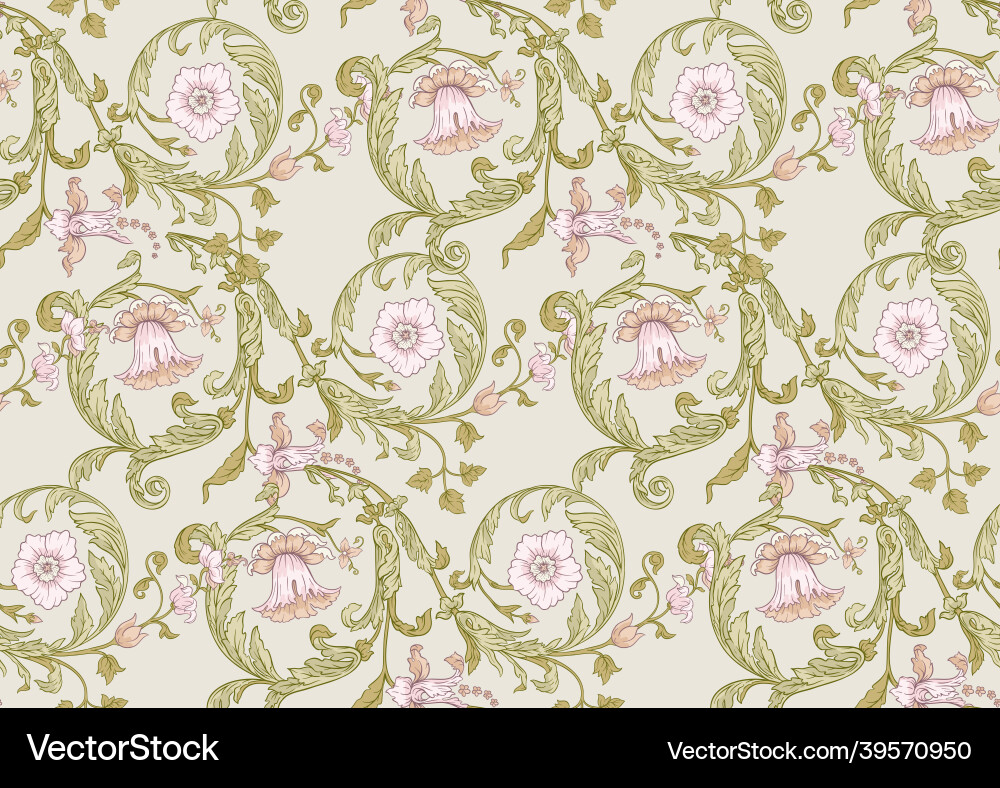 Seamless pattern background in decorative style Seamless pattern background in decorative style Vector Image
