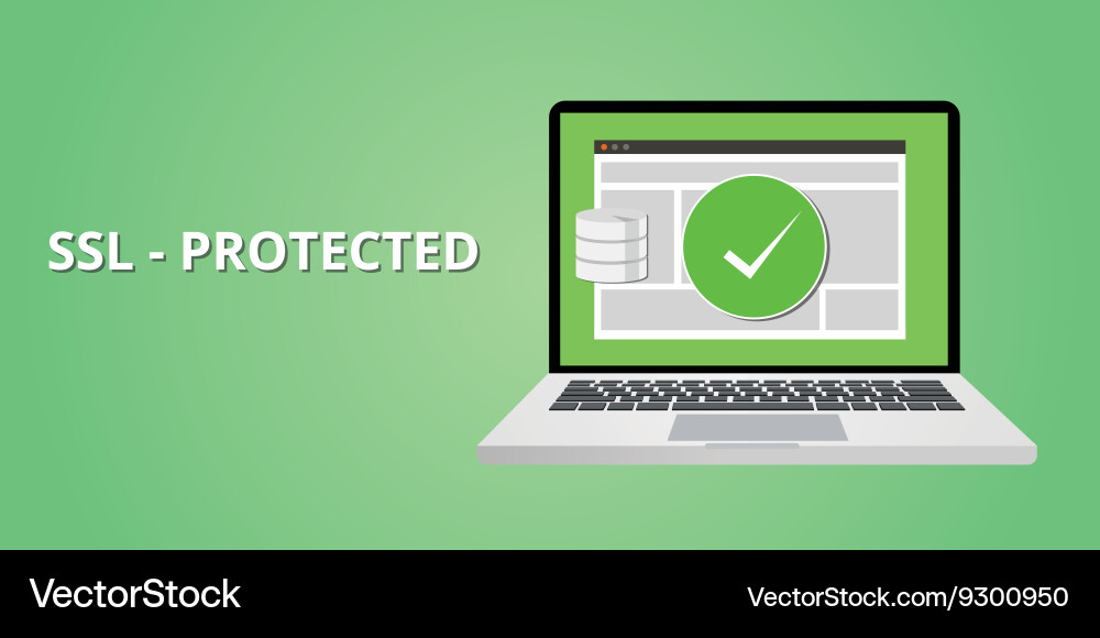 Website Security SSL Protection Vector Image