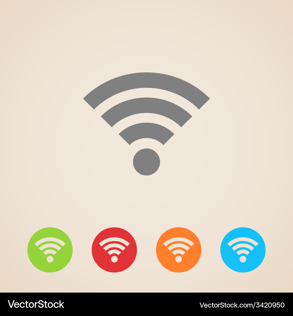 Wireless Network Connection Icon vector image