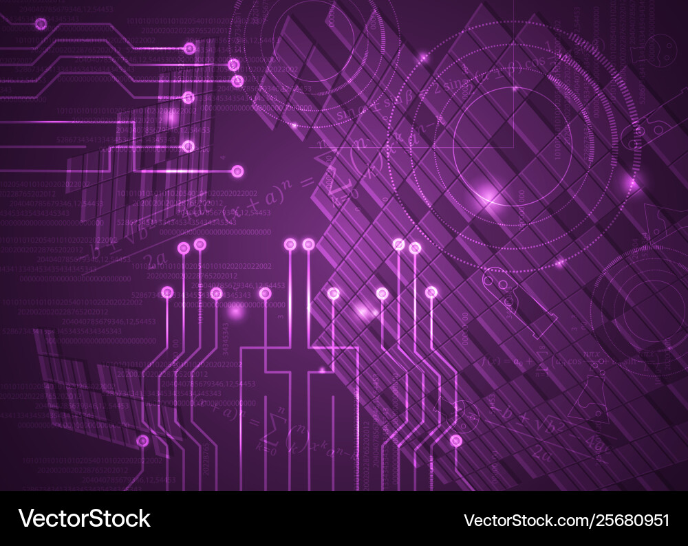 Abstract background 15 formulas code vector image