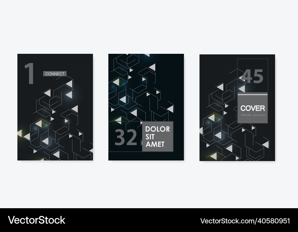 Abstract business card geometric Abstract business card geometric vector image