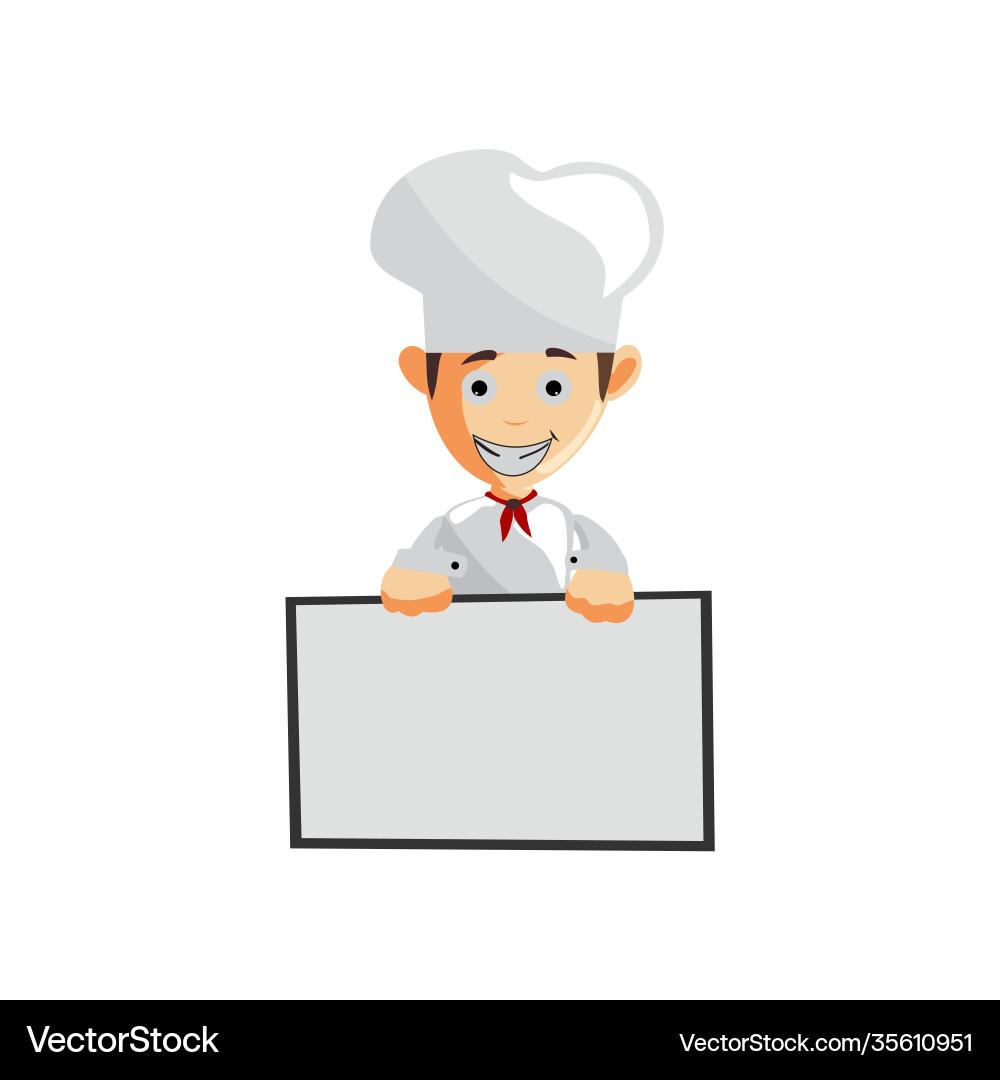 Chef character creation template pose bring blank Chef character creation template pose bring blank vector image