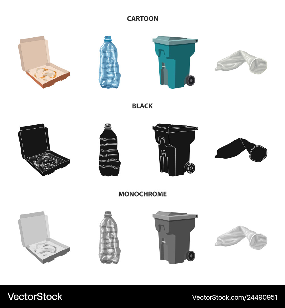 Design of dump and sort logo set Design of dump and sort logo set vector image
