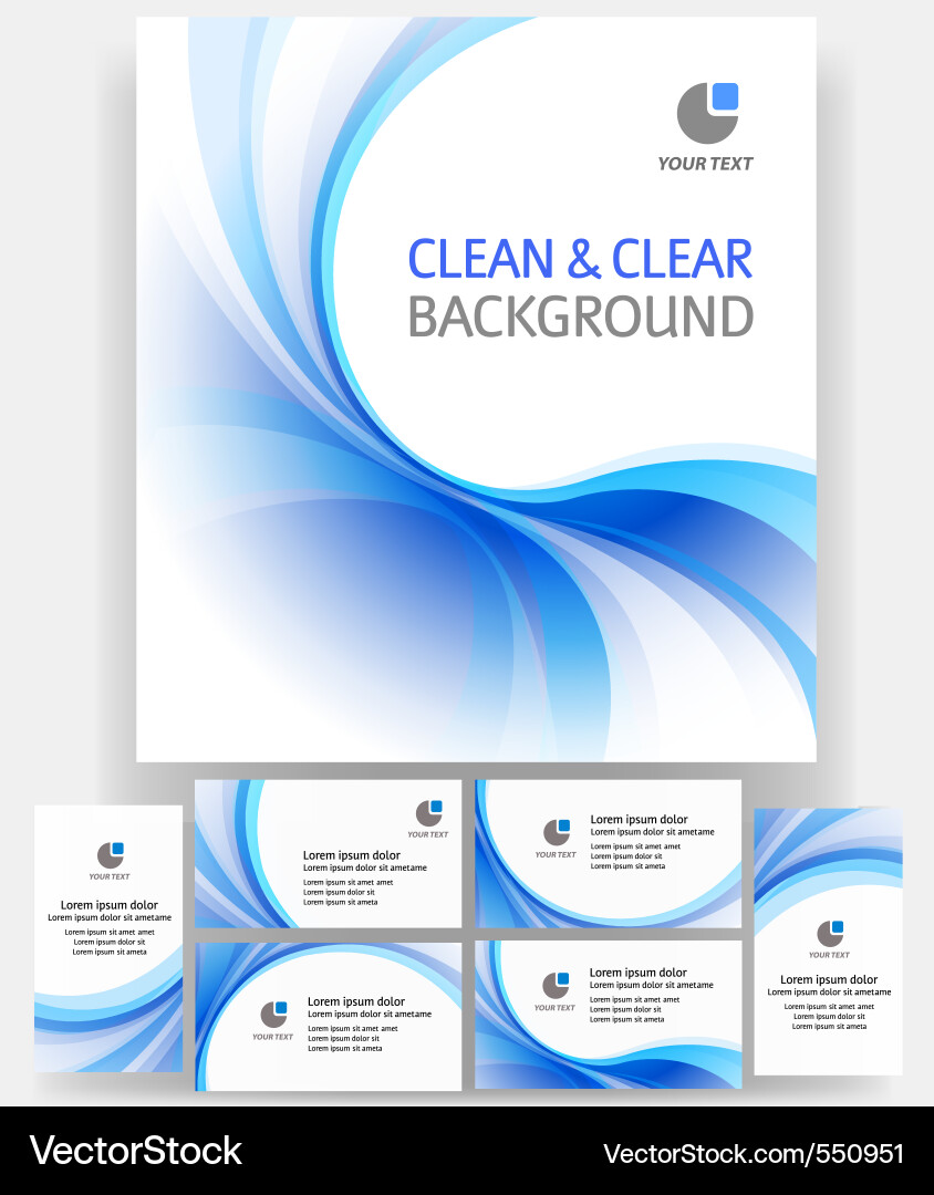 Dynamic Blue Wave Background Royalty Free Vector Image