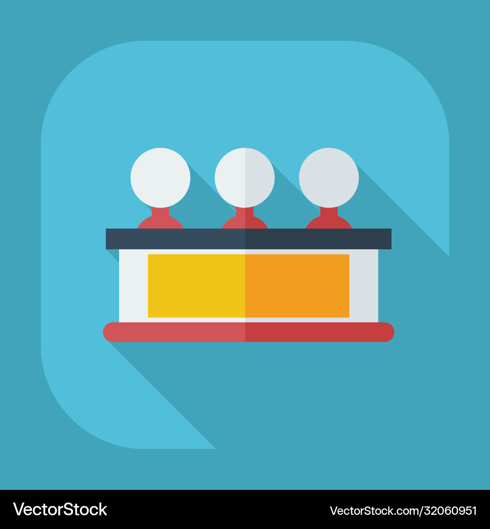Flat modern design with shadow icons judge Flat modern design with shadow icons judge vector image