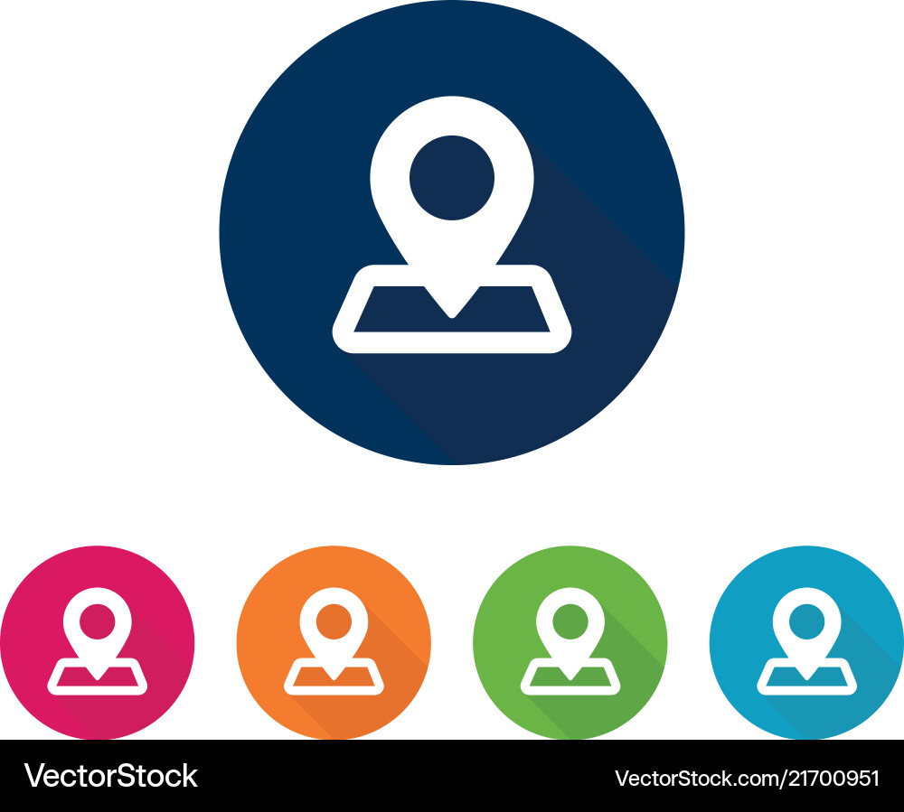 Location icon map pointer vector image