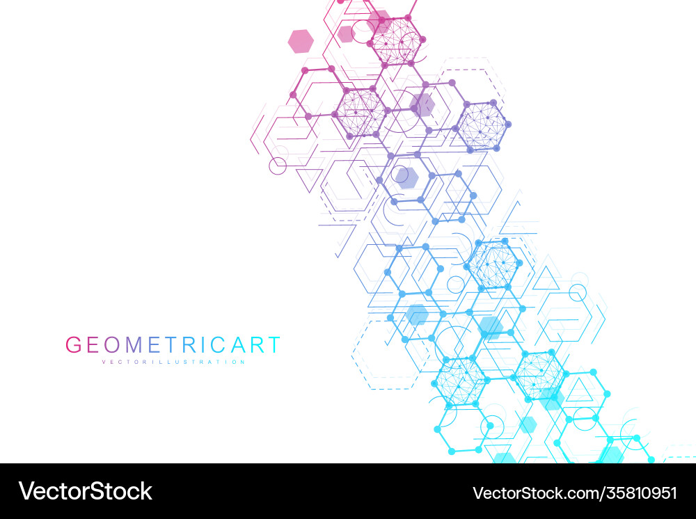 Science network pattern connecting lines and dots Science network pattern connecting lines and dots vector image