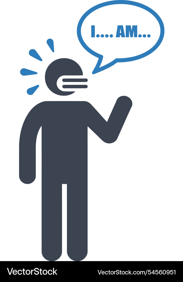 Self expression statement icon Vector Image