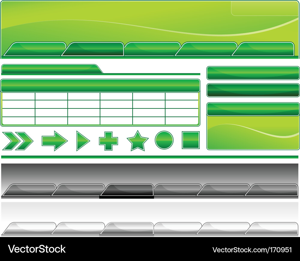 Web templates vector image