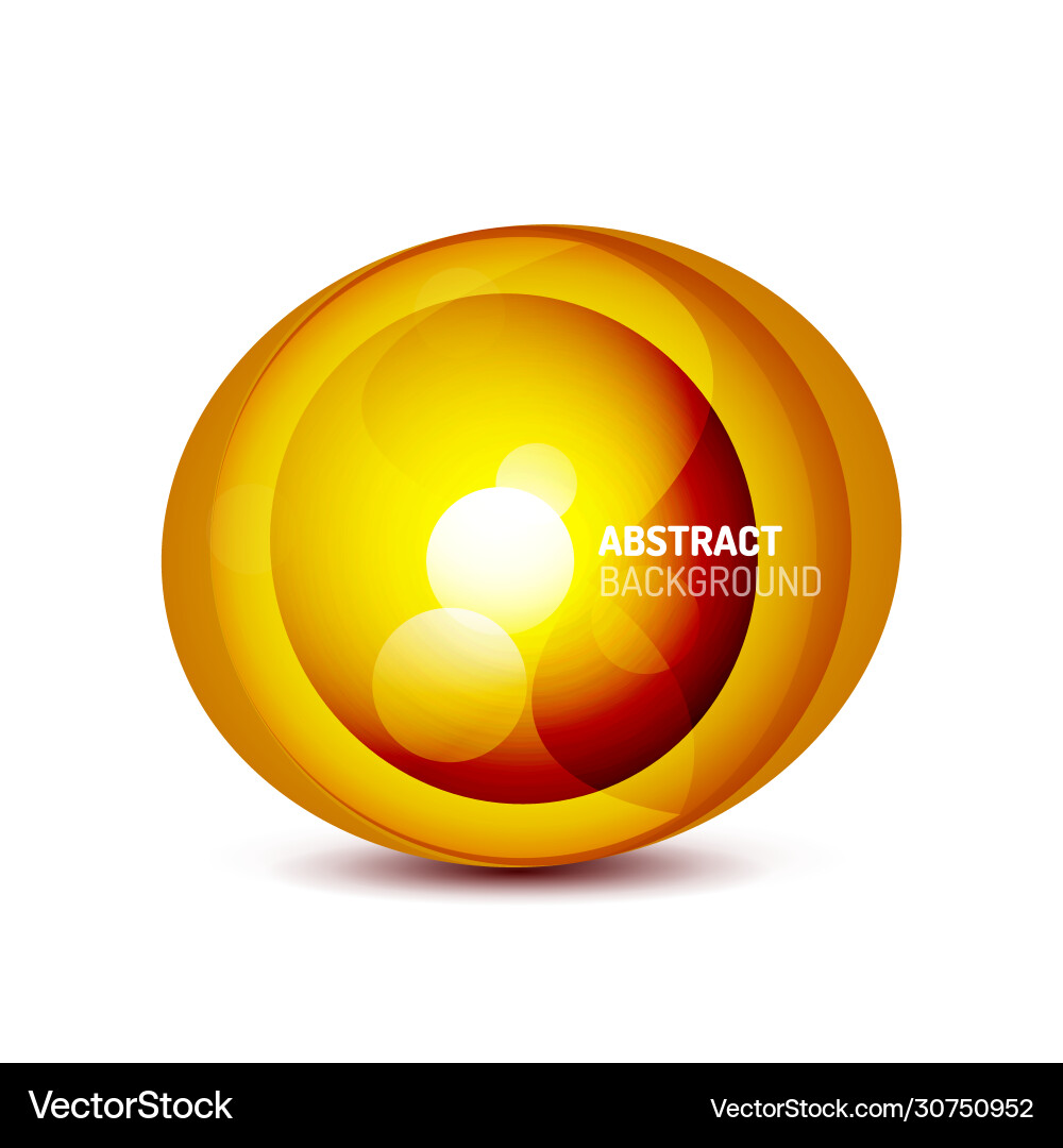 Circle button or banner for text design template Vector Image