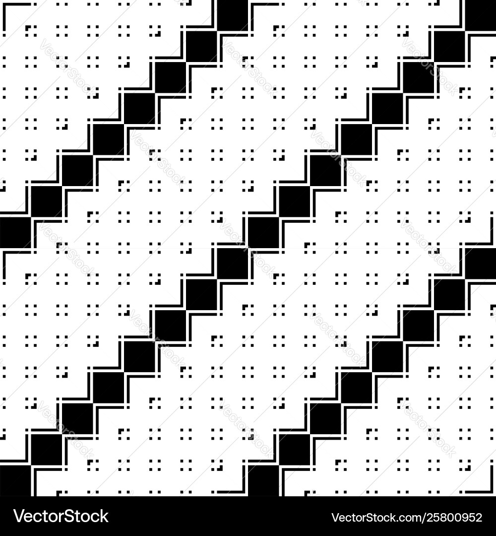 Design seamless monochrome zigzag pattern vector image