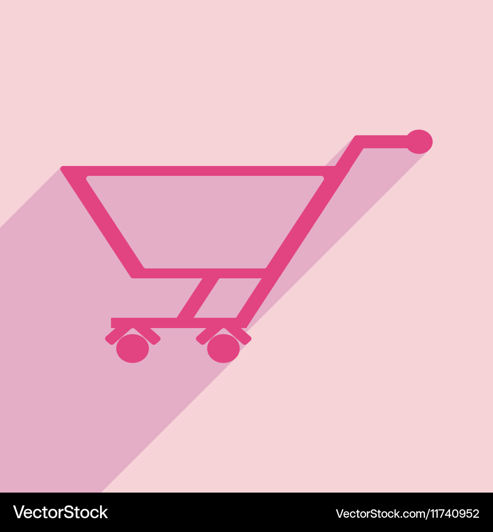 Flat with shadow icon and mobile application vector image