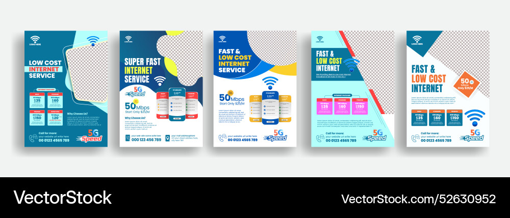 Internet connection service print ready Vector Image