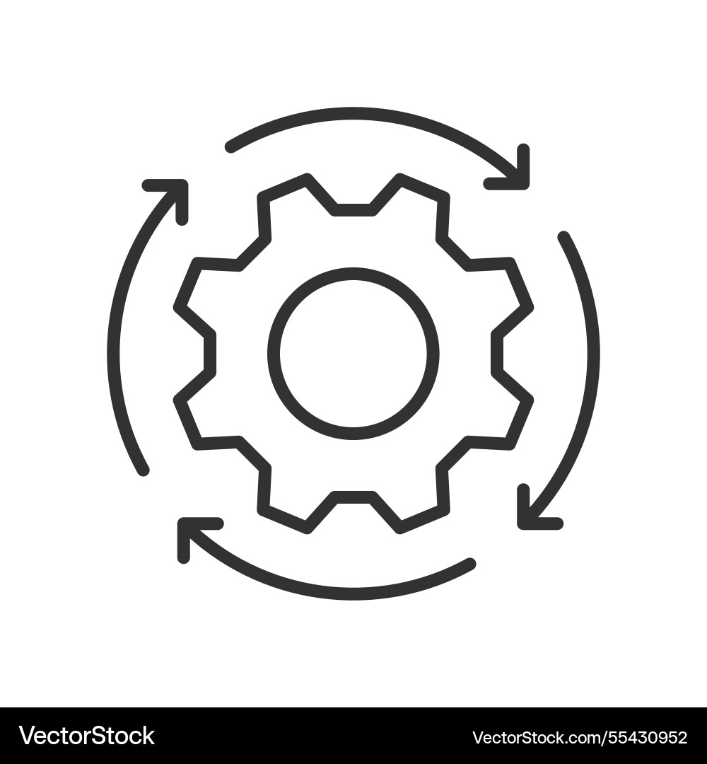 Loop icon in line design cycle repeat rotation Loop icon in line design cycle repeat rotation vector image