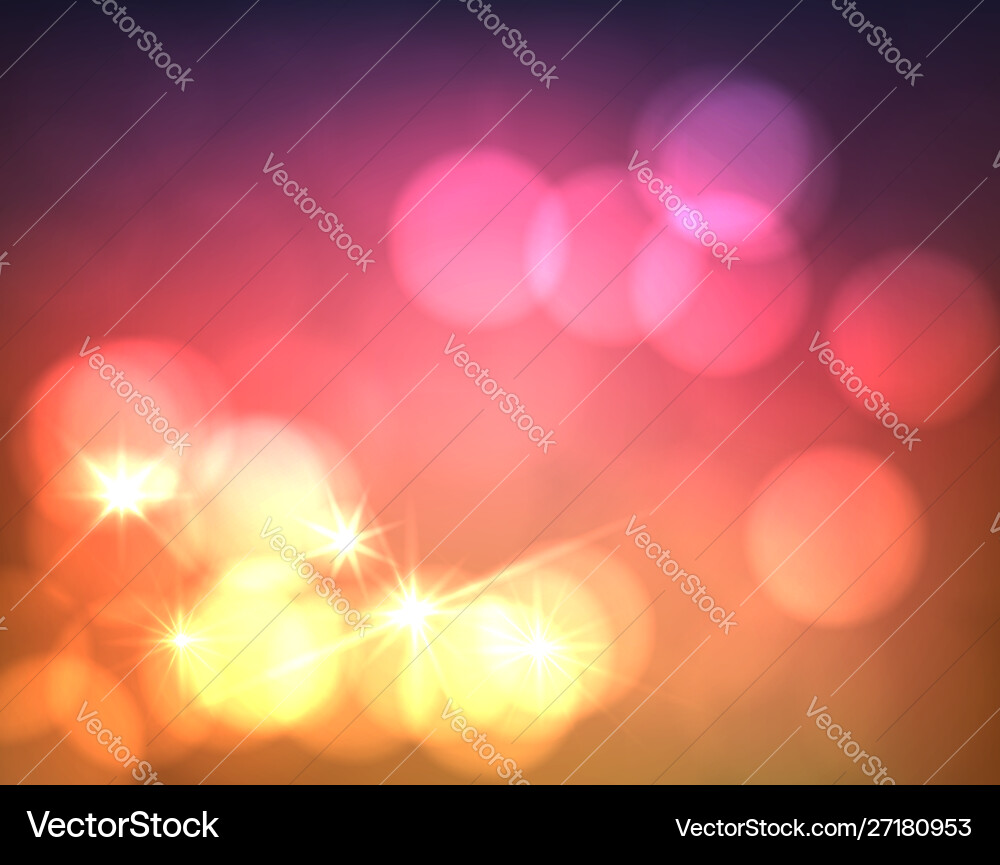 Abstract blurred background with bokeh lights Abstract blurred background with bokeh lights vector image