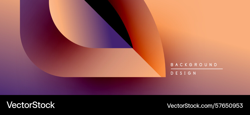 Abstract gradient shapes overlap warm colors Abstract gradient shapes overlap warm colors Vector Image