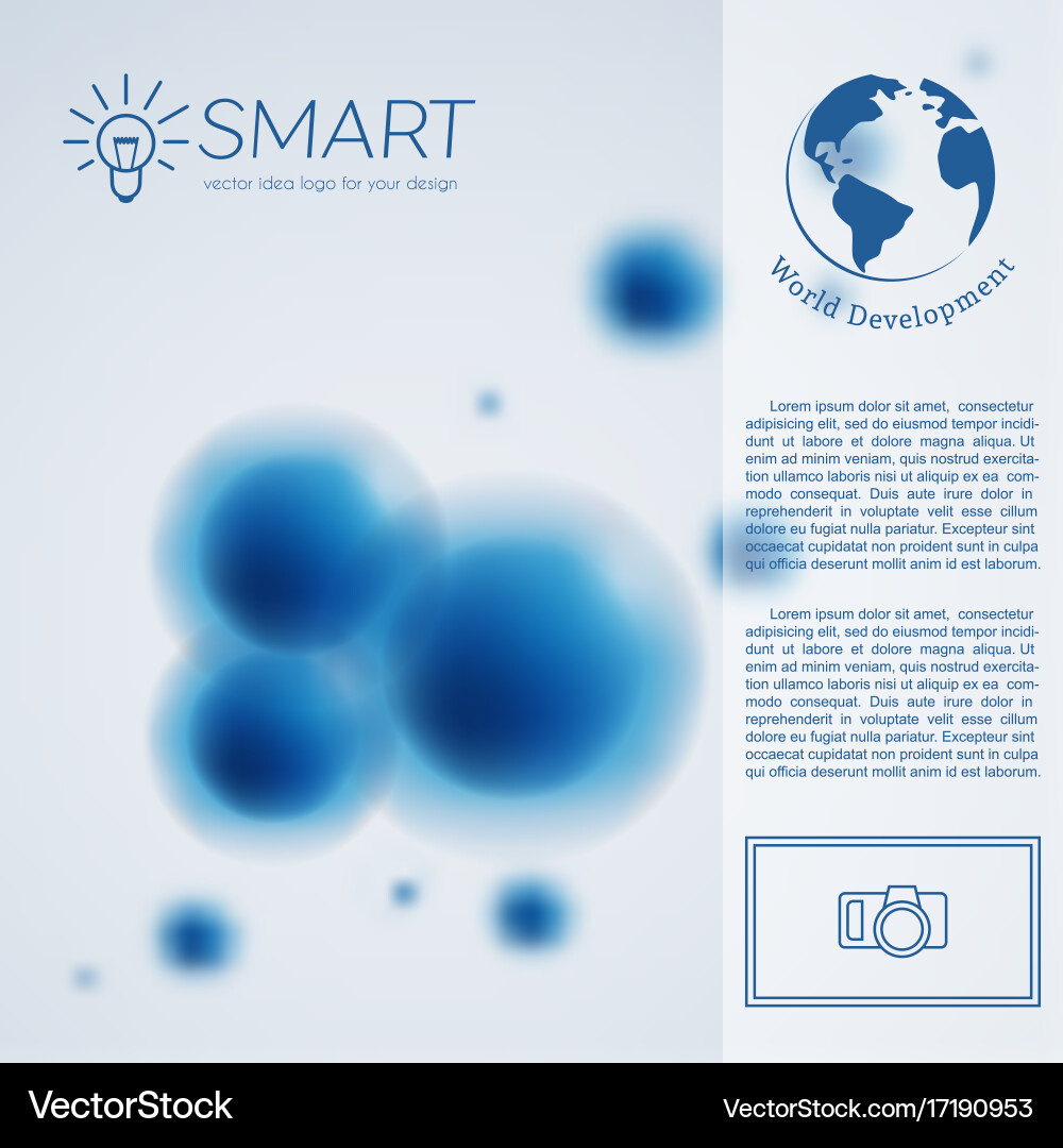 Abstract molecule background template Royalty Free Vector