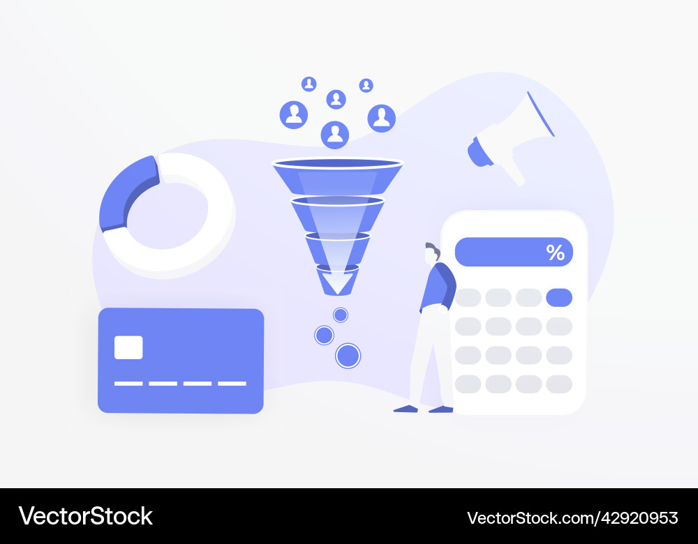 Conversion Rate Optimization Vector Image