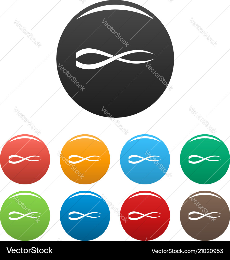 Equalizer track icons set color Vector Image