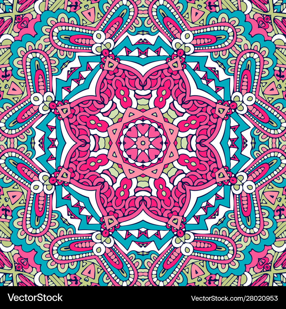 Festival Kunst nahtlose Muster Mandala ethnische Festival Kunst nahtlose Muster Mandala ethnische vektorbild
