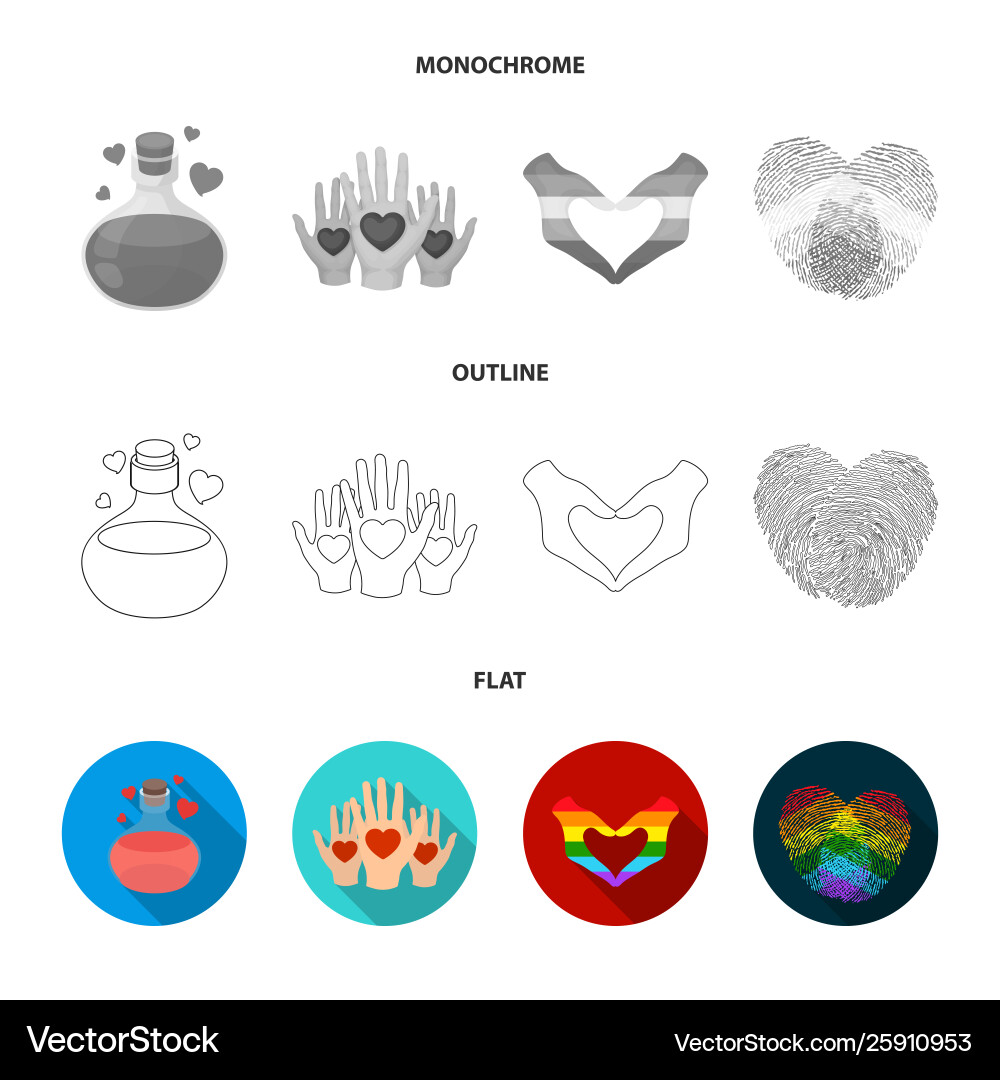 Isolated object abstract and shape logo set vector image