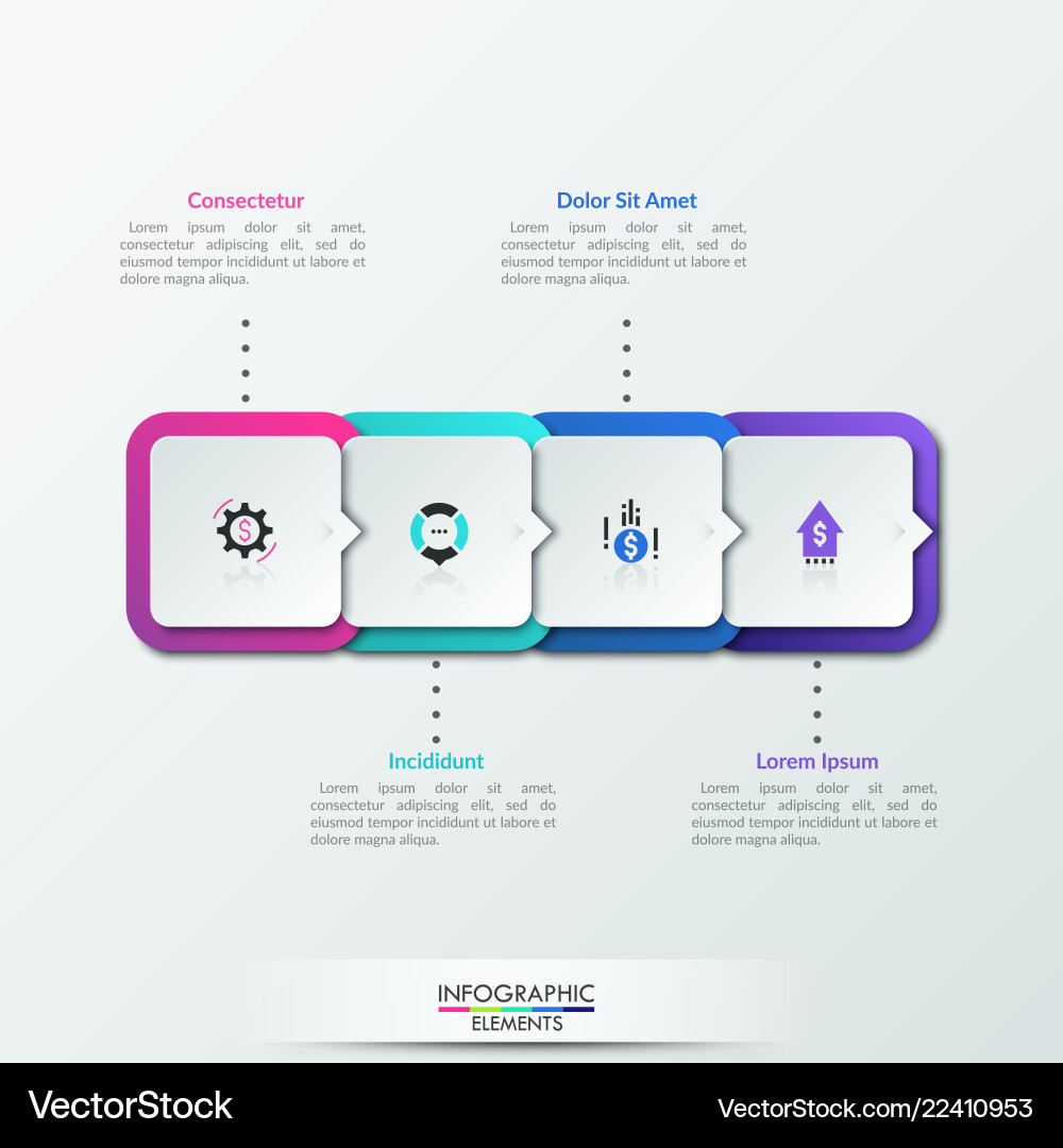 Modern infographic design template Modern infographic design template vector image