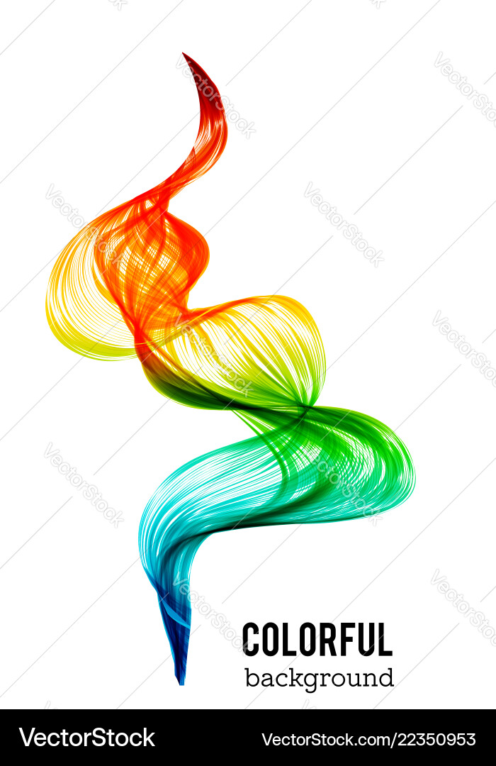 Red Wavy Abstract Background vector image