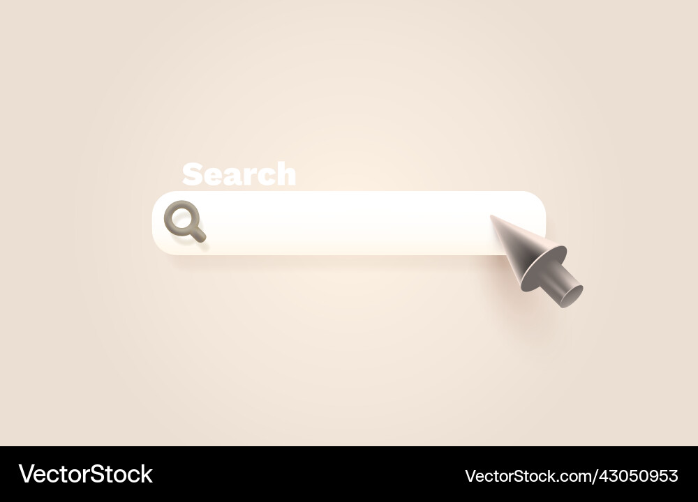 Search web banner browse network frame address Vector Image