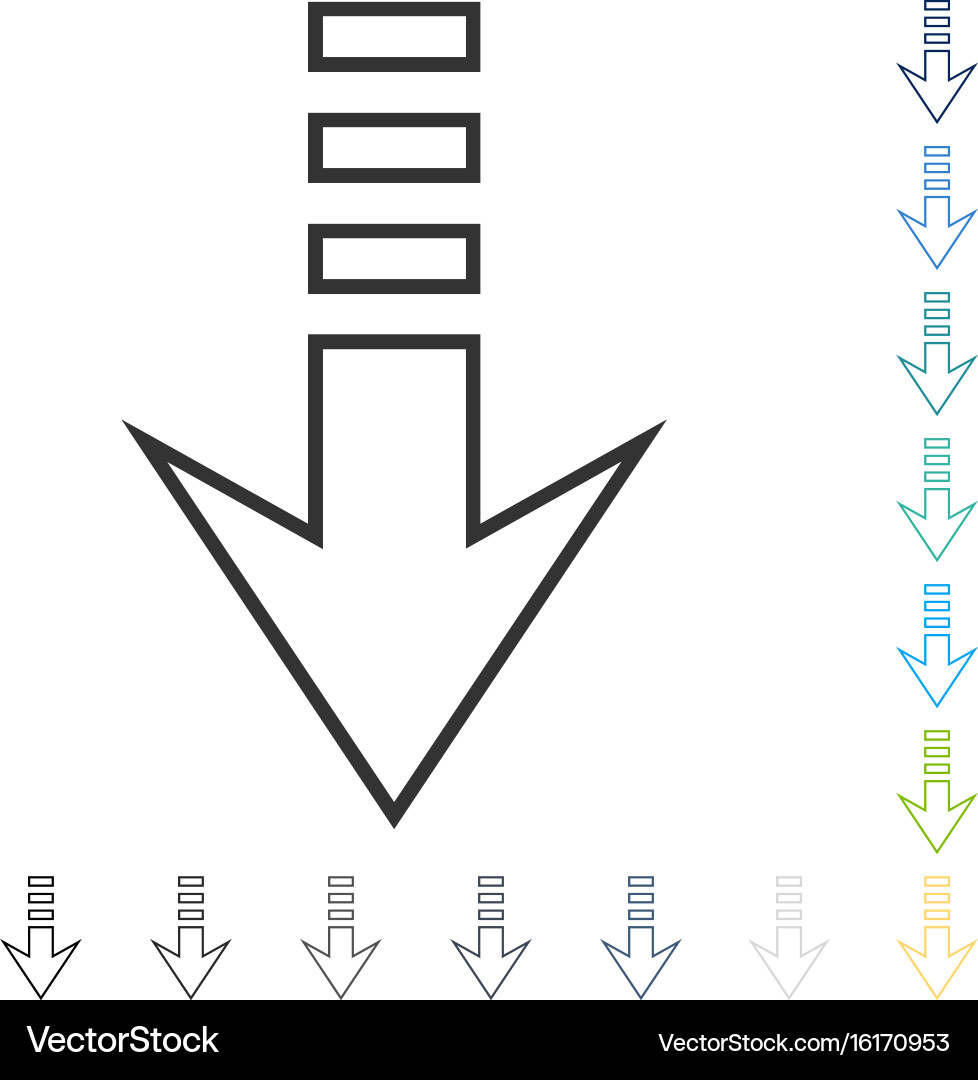 Send down icon Vector Image