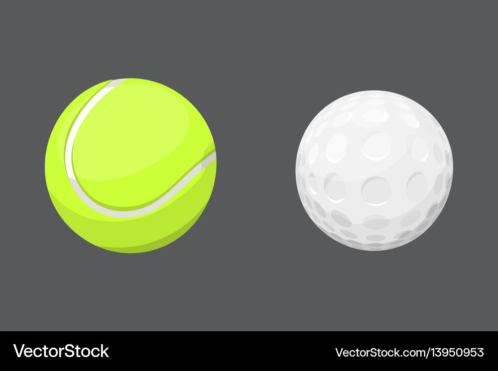 Sport balls isolated tournament win round golf Sport balls isolated tournament win round golf vector image