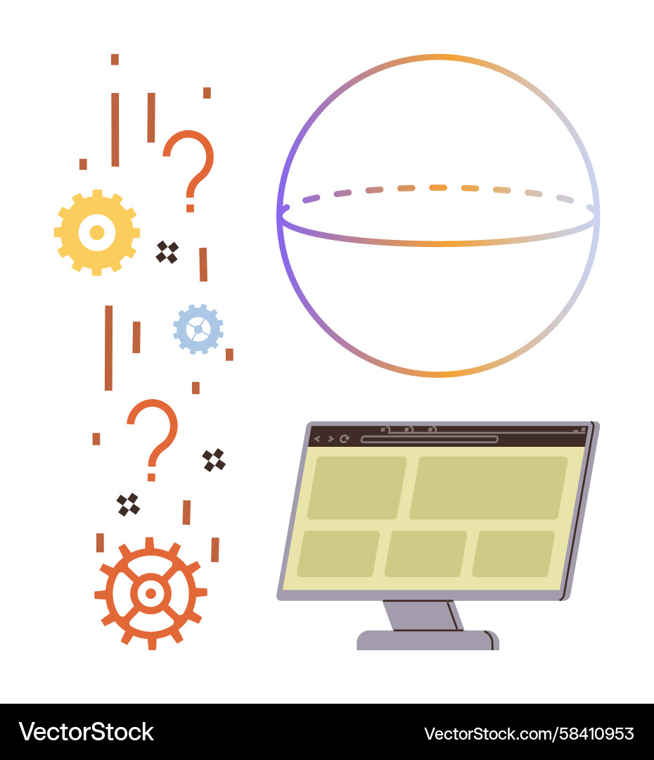 Tech Innovation & Problem Solving Vector Image