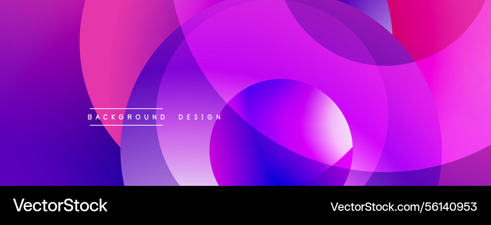 Vibrant overlapping circles create abstract Vibrant overlapping circles create abstract vector image