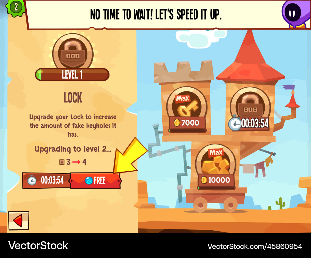 Complete set of level button game ui pop-up icon vector image