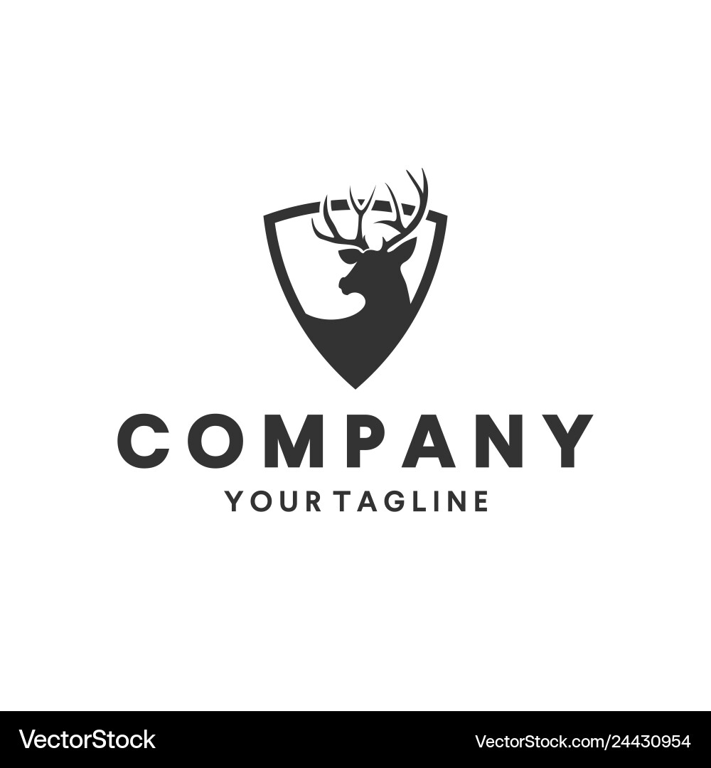 Hirsch Jagd Logo Design Inspiration Hirsch Jagd Logo Design Inspiration vektorbild
